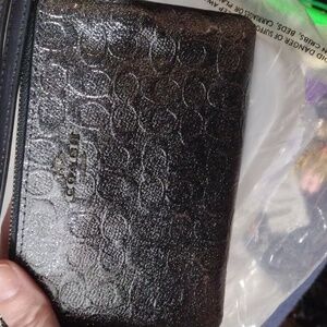 NWT sparkly Coach wristlet